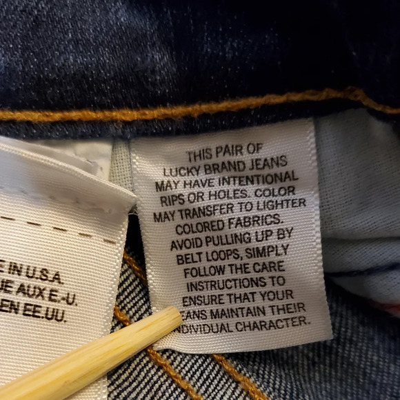 Lucky Brand Brooke‎ Skinny Ankle White Oak Denim Selvedge Jeans  Size 0/25 - Picture 9 of 16